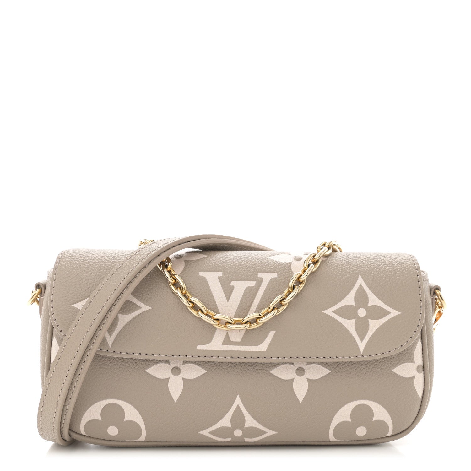 Louis Vuitton Empreinte Monogram Giant Ivy Wallet On Chain Tourterelle Creme 1 of 10