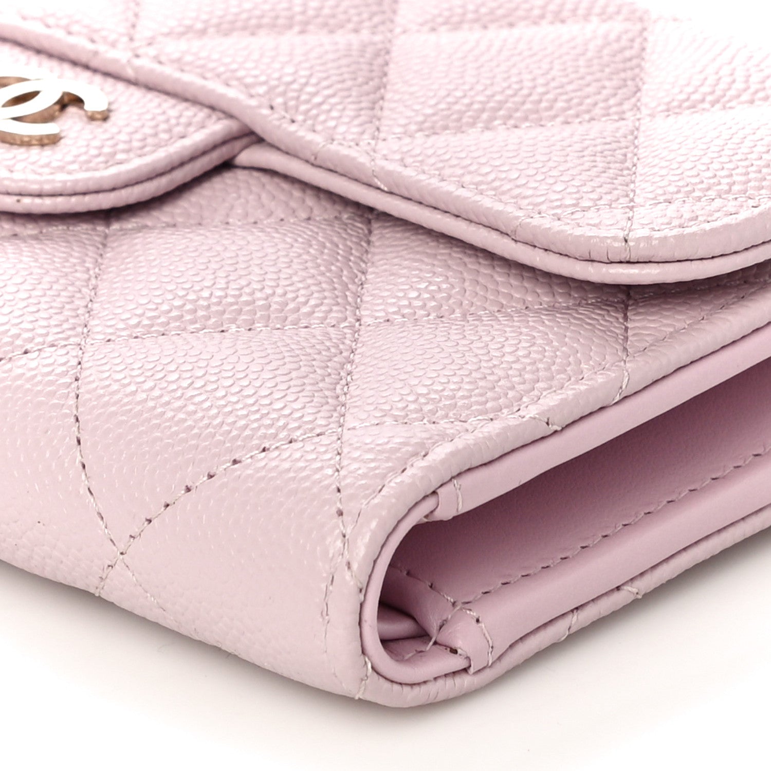 Chanel Caviar Quilted Medium Flap Wallet Light Pink 11 of 12