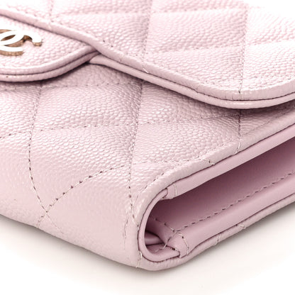 Chanel Caviar Quilted Medium Flap Wallet Light Pink 11 of 12