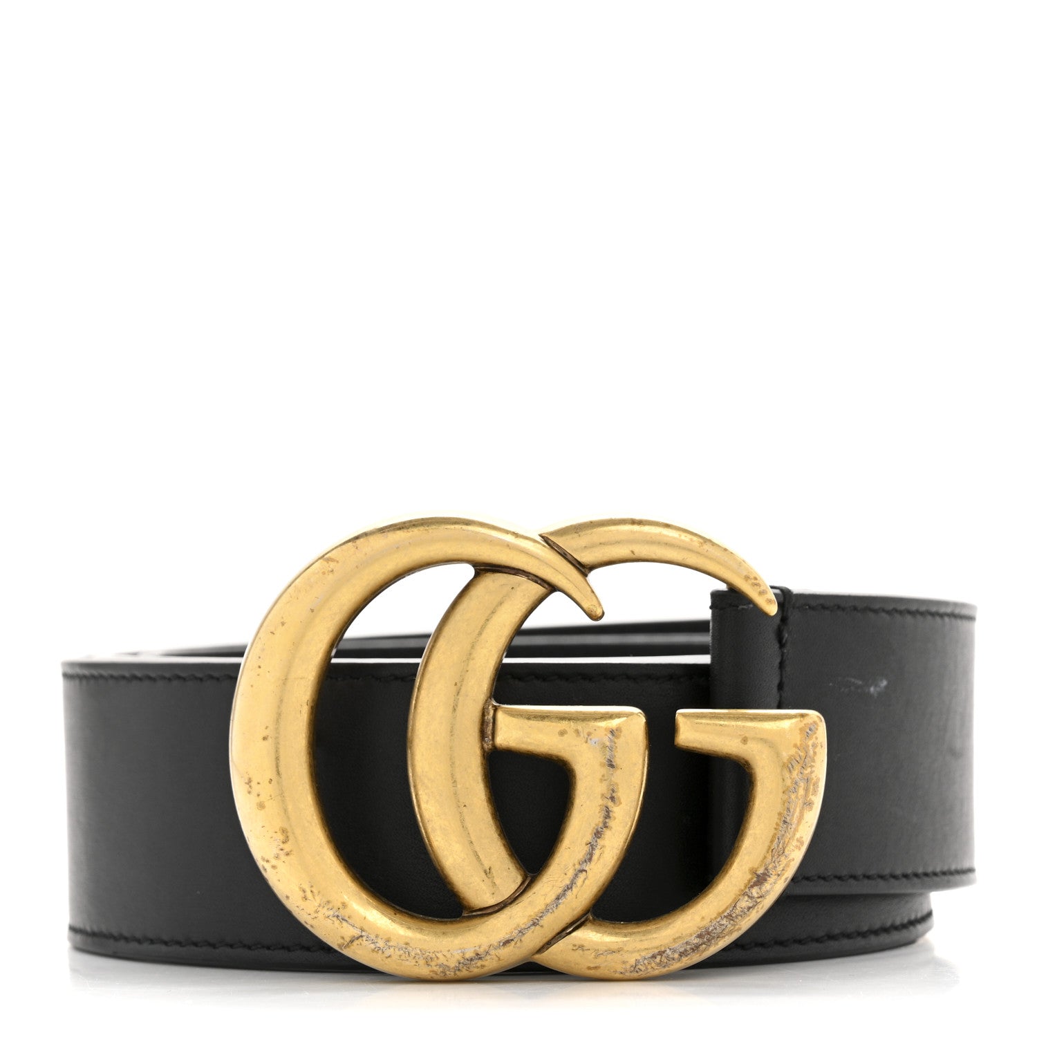 Gucci Calfskin Double G 40mm Belt 85 34 Black 1 of 8