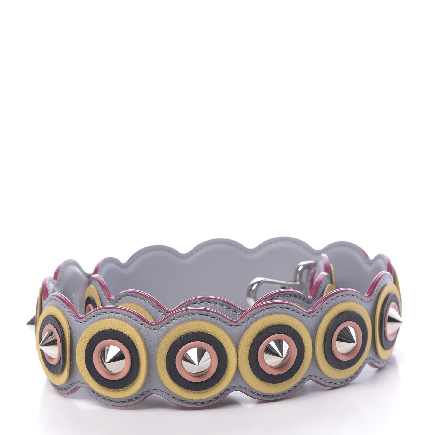 Vitello Dolce Spike Studded Circle Strap You Ardesia Multicolor