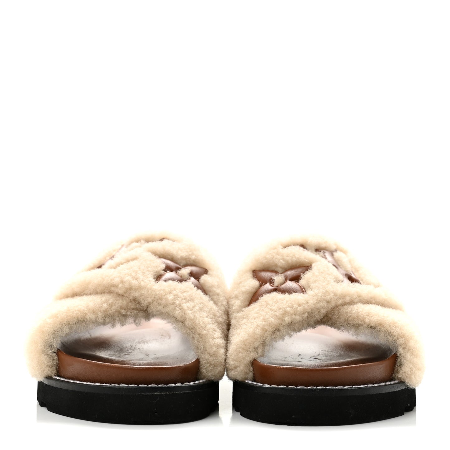 Shearling Paseo Flat Comfort Mule 37 Brown