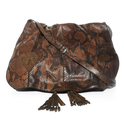 Gucci Python Messenger Bag Brown 1 of 8