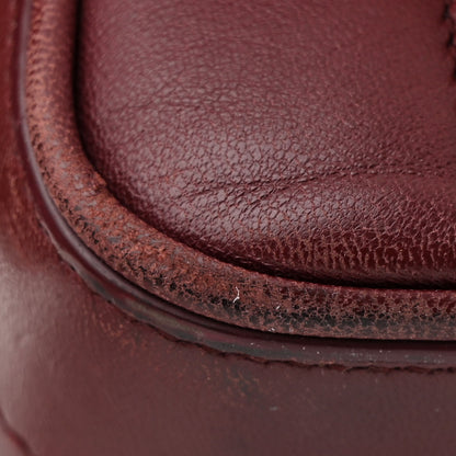 Saint Laurent Lambskin Matelasse Monogram Medium Vicky Chain Bag Rouge Legion 11 of 12