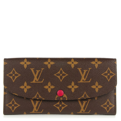 Louis Vuitton Monogram Emilie Wallet Fuchsia 1 of 7