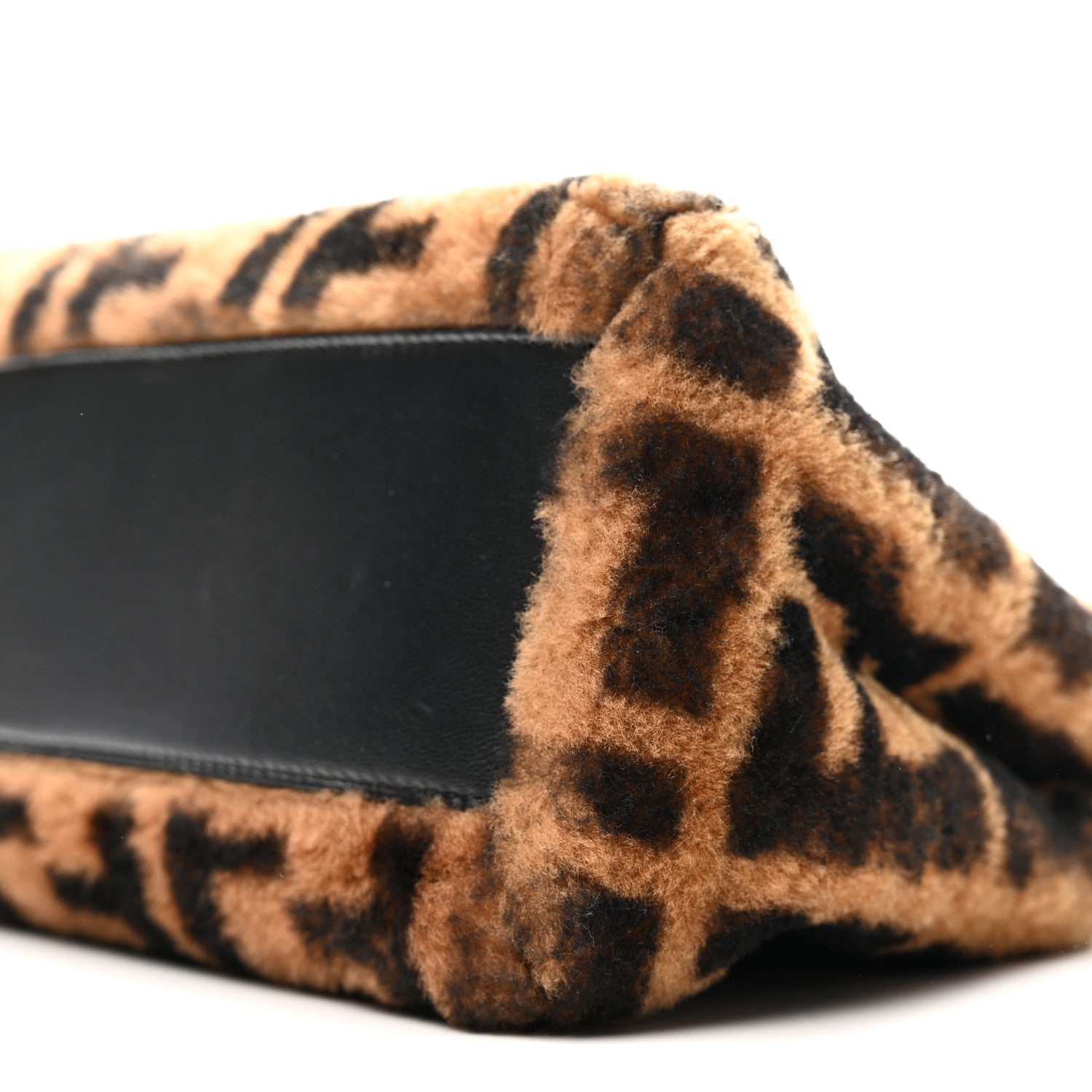 Fendi Shearling Nappa Macro FF 1974 Mini Peekaboo Iconic Satchel