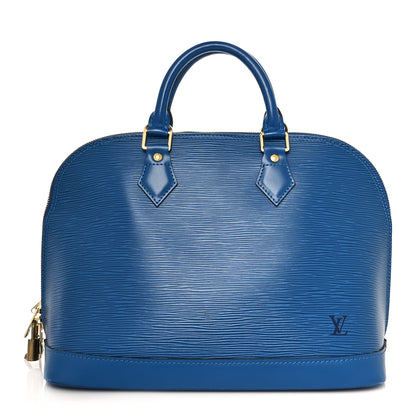 Louis Vuitton Epi Alma PM Cyan 2 of 16
