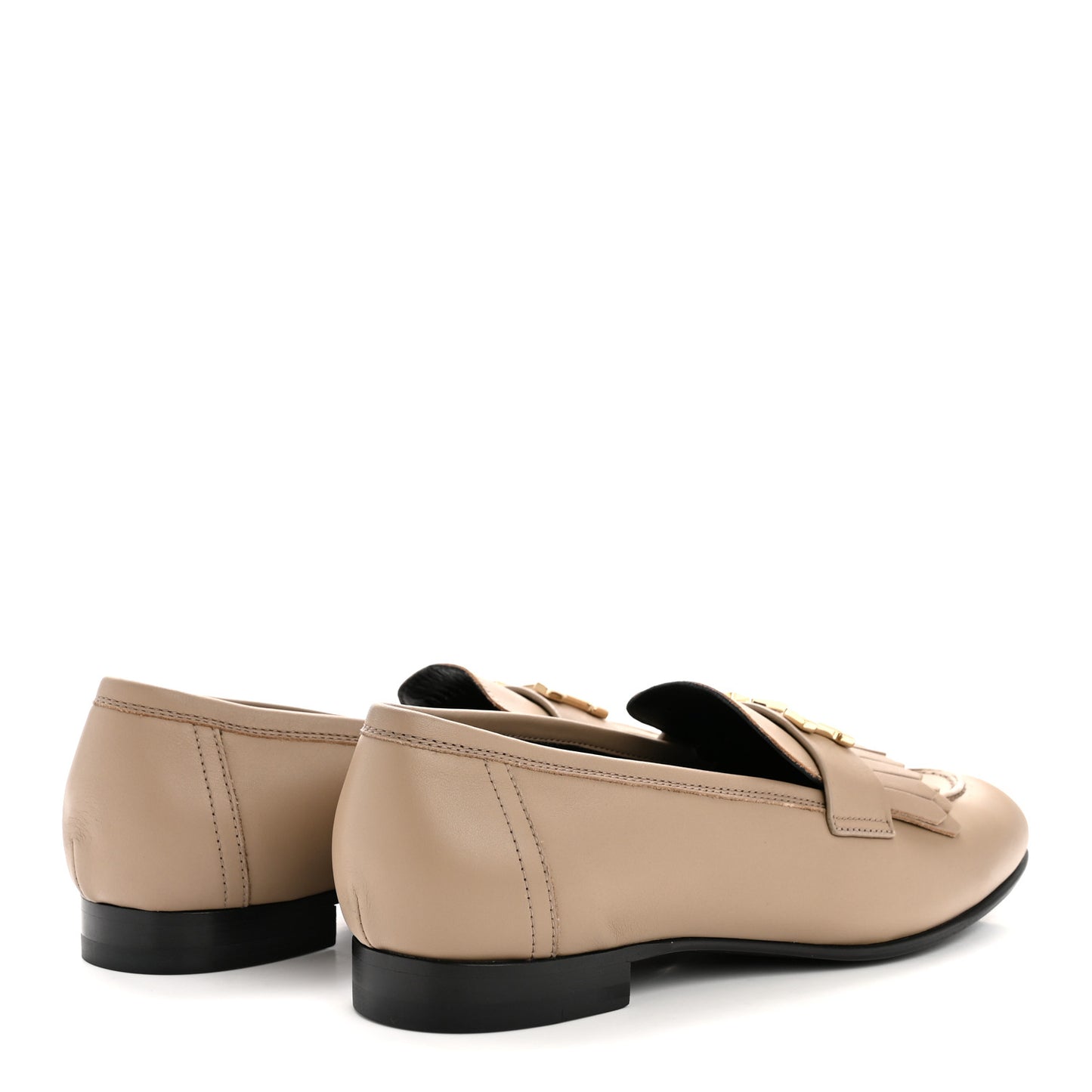 Calfskin Womens Royal Loafers 38 Beige Sable