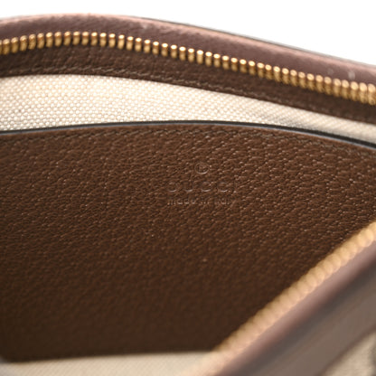 Gucci GG Supreme Monogram Textured Dollar Calfskin Small Ophidia Hobo Beige Ebony New Acero 6 of 12