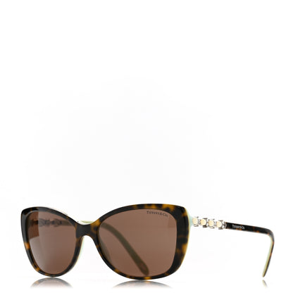 Tiffany Crystal Pearl TF4103-H-B Sunglasses Tortoise Blue 1 of 8