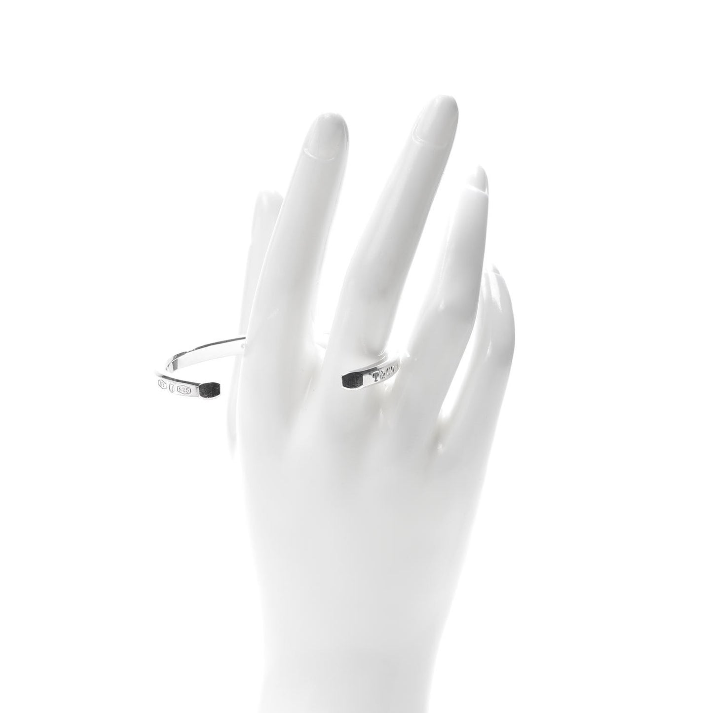 Sterling Silver Narrow Makers Cuff Bracelet