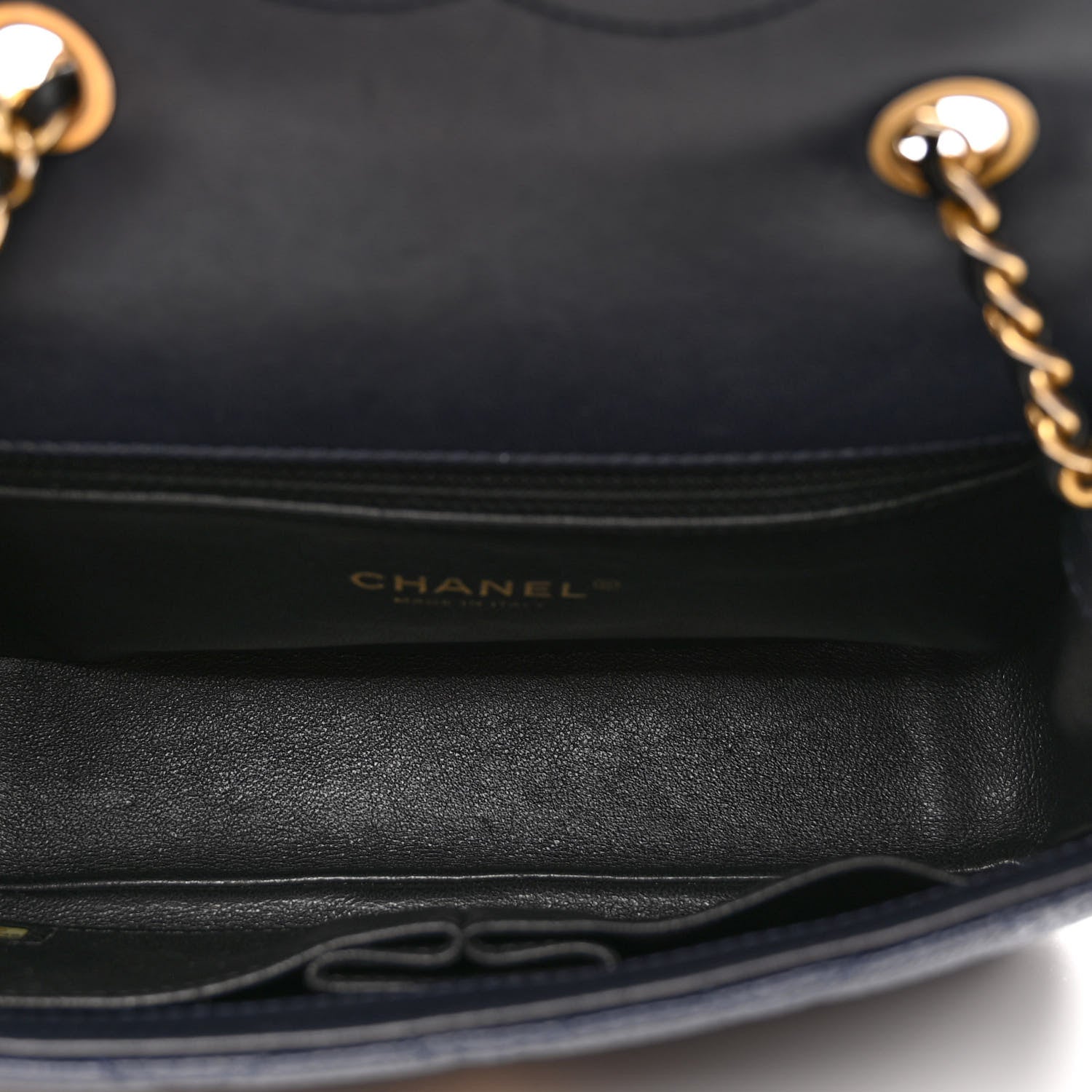 Chanel Caviar Quilted Small CC Filigree Flap Navy Black 5 of 10