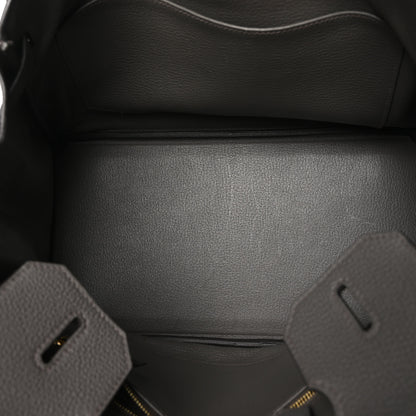 Hermes Togo BIRKIN 30 Etain 5 of 12