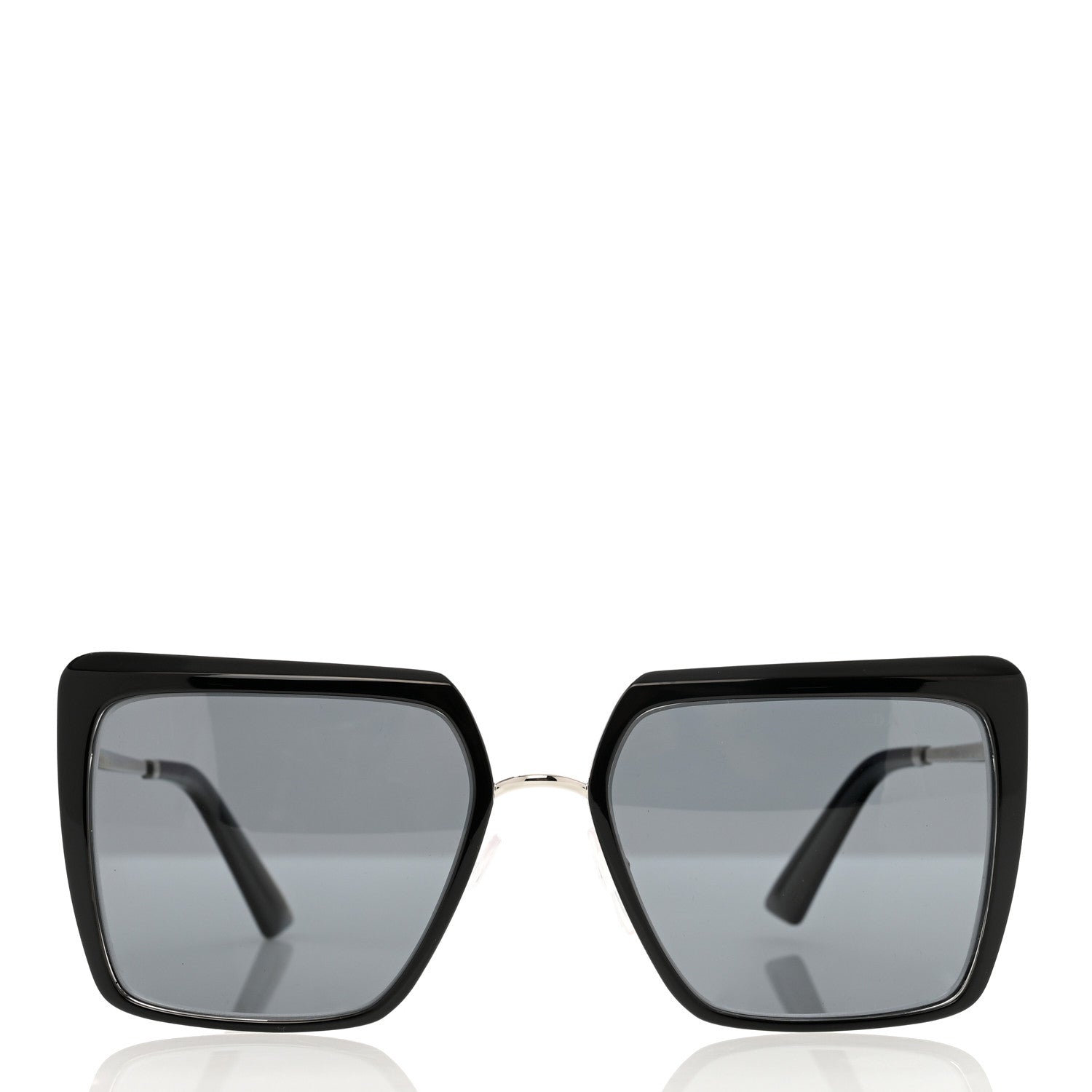Prada Polarized Sunglasses SPR 58W Black 2 of 6