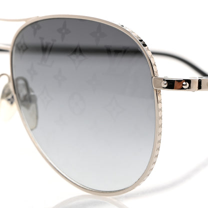 Louis Vuitton Monogram Conspiration Pilote Sunglasses Z0165U Argent 7 of 8