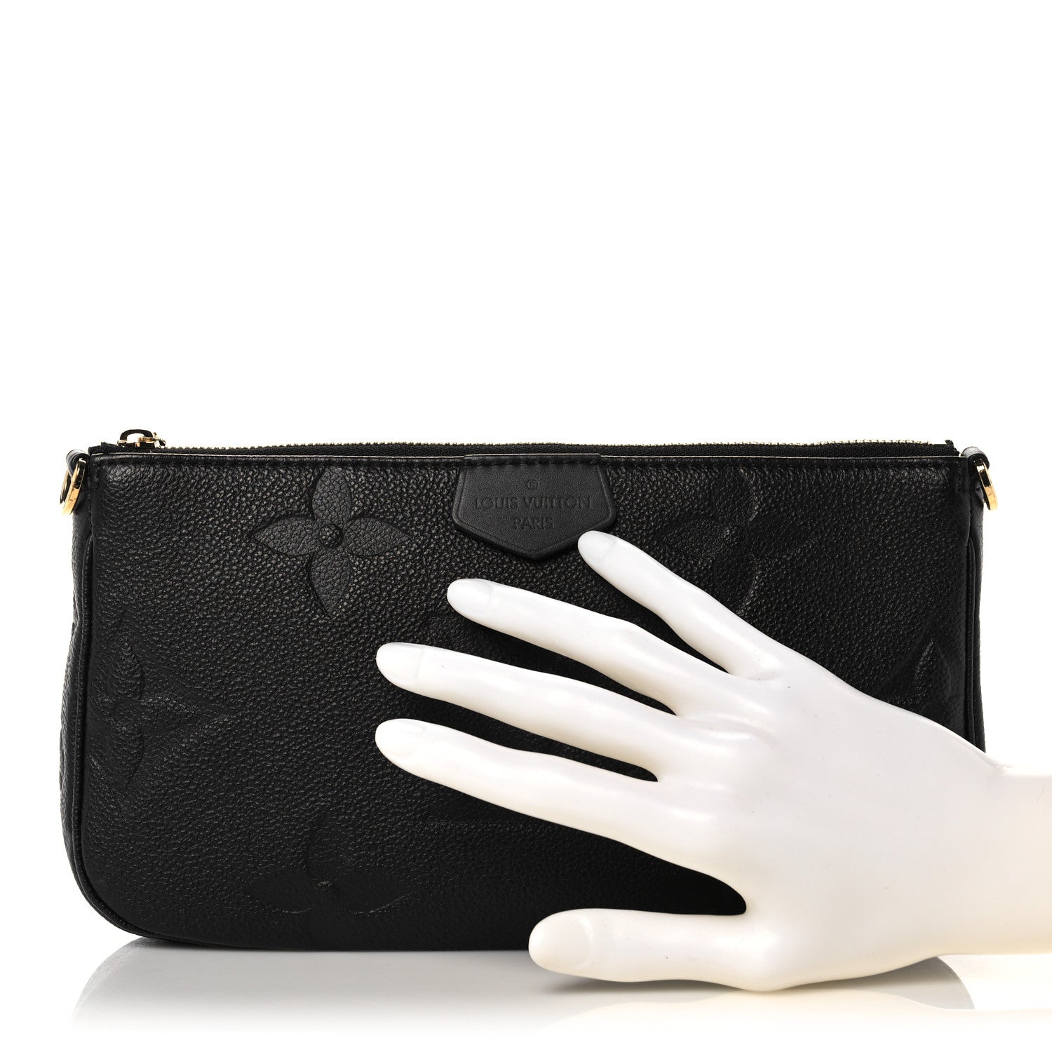 Louis Vuitton Empreinte Monogram Giant Multi Pochette Accessories Large Pochette Black 2 of 9