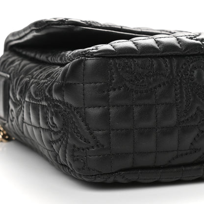 Versace Nappa Barocco Quilted Vanitas Crossbody Black 7 of 8