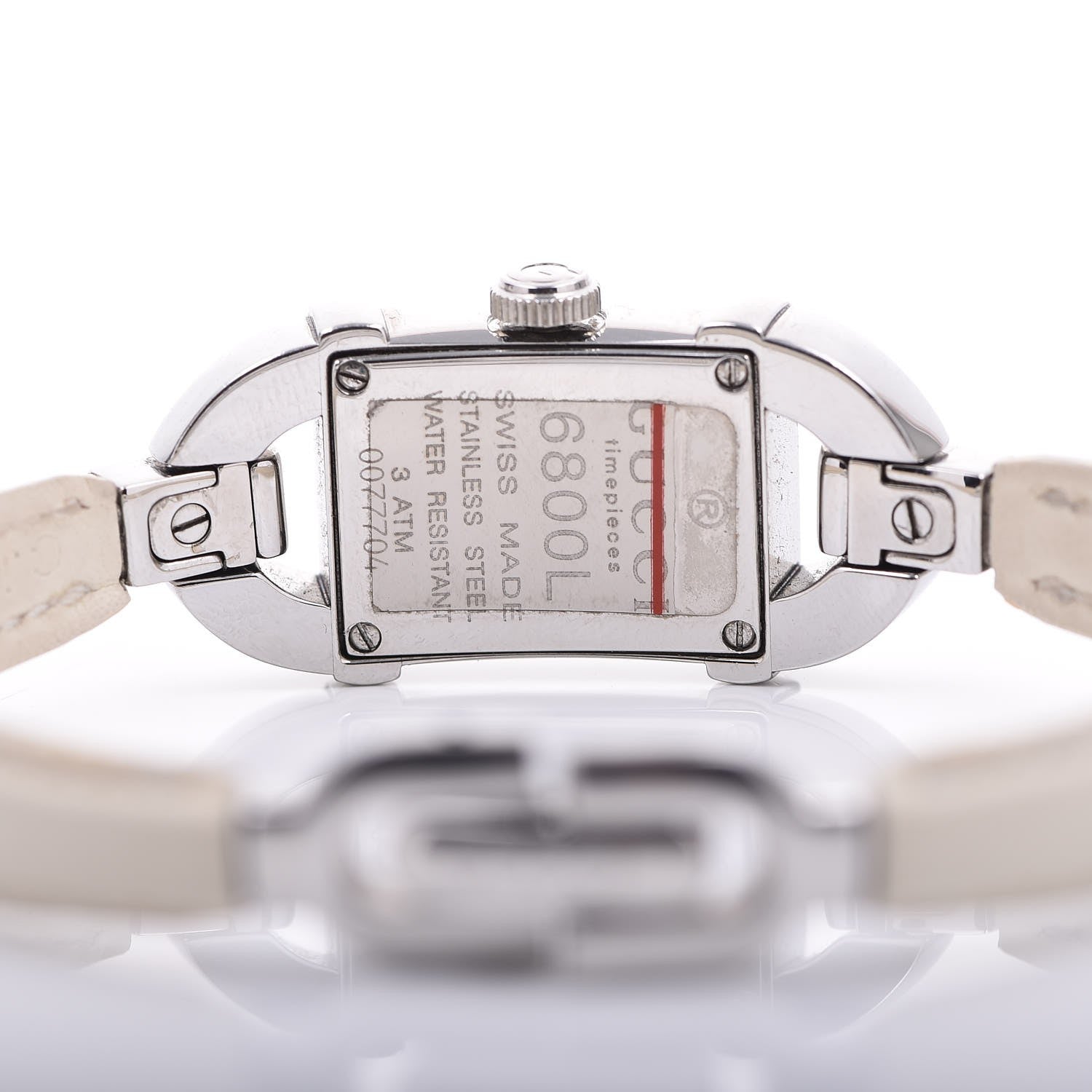 Gucci Stainless Steel Calfskin 16mm 6800L Quartz Watch 4 of 6