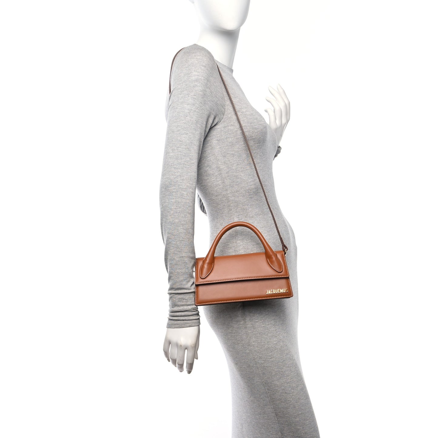 Smooth Calfskin Le Chiquito Long Light Brown