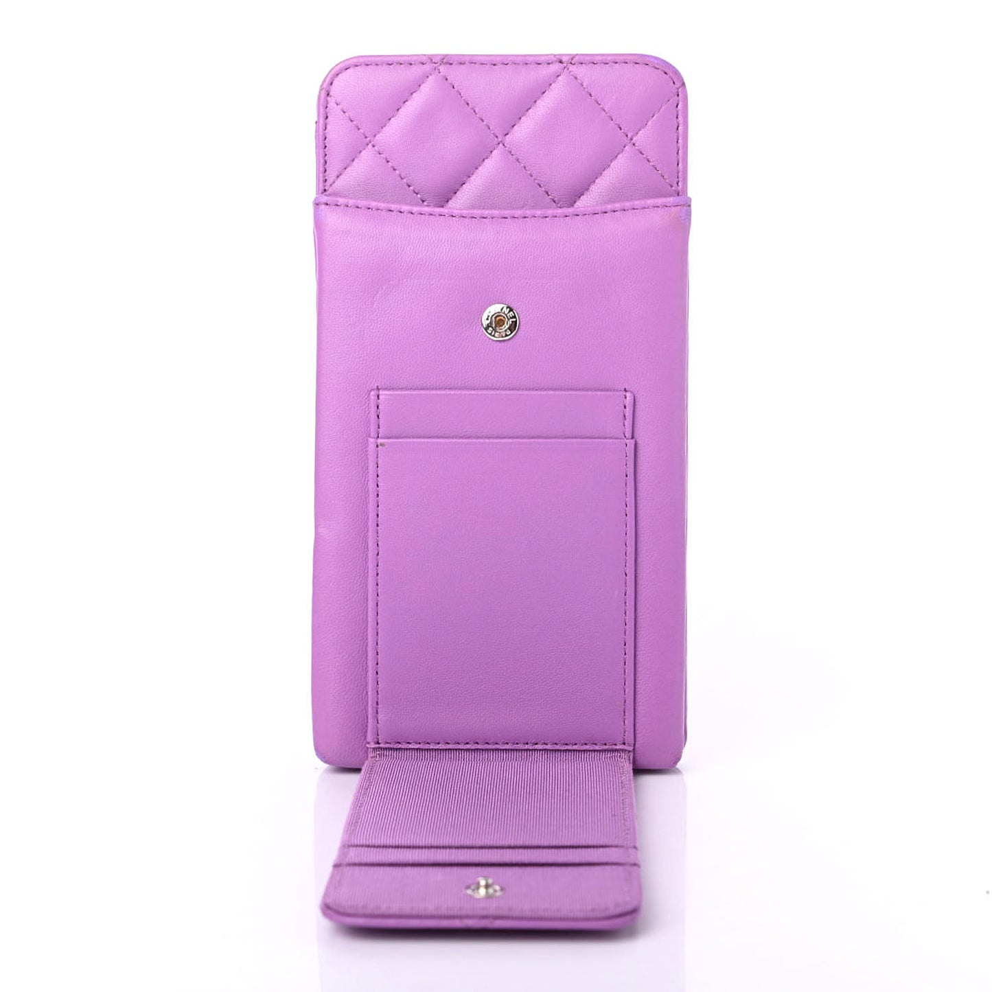 Quilted CC Phone Holder Light Purple