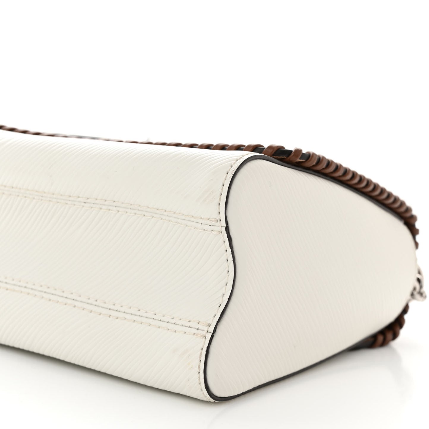 Epi Flower Twist Shoulder Bag MM White