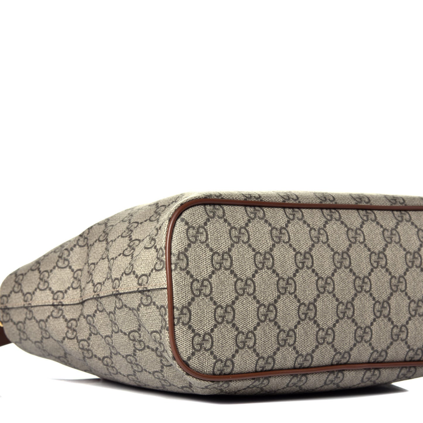 Soft GG Supreme Monogram Small Crossbody Tote Beige Cuir
