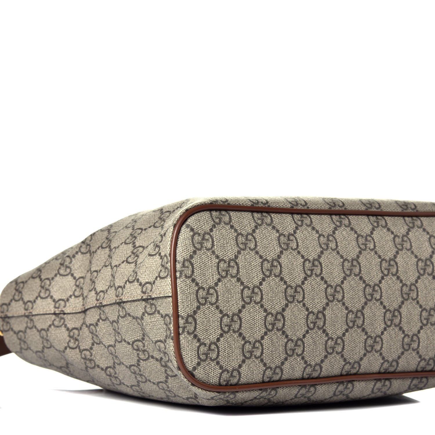 Gucci Soft GG Supreme Monogram Small Crossbody Tote Beige Cuir 9 of 11
