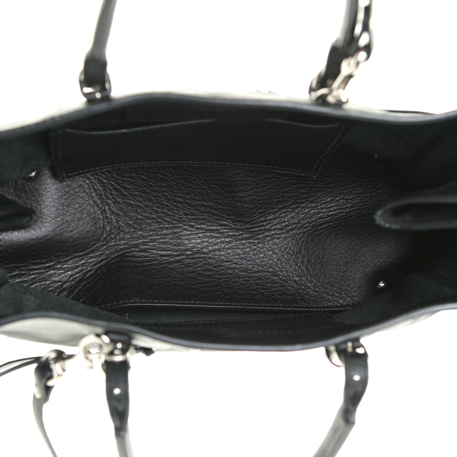 Balenciaga Veau Papier A6 Zip Around Tote Black 7 of 10