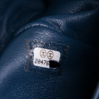 Chanel Patent Calfskin Quilted Mini Rectangular Flap Blue 7 of 8