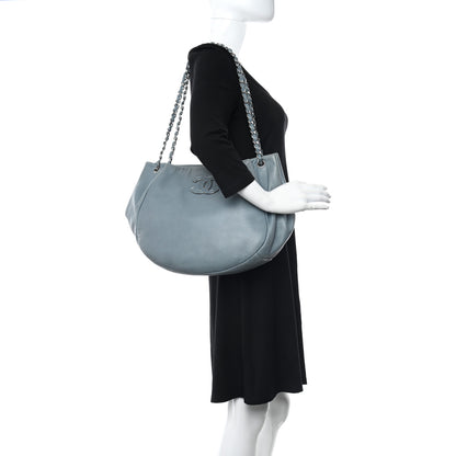Chanel Lambskin Sensual Hobo Blue 2 of 10