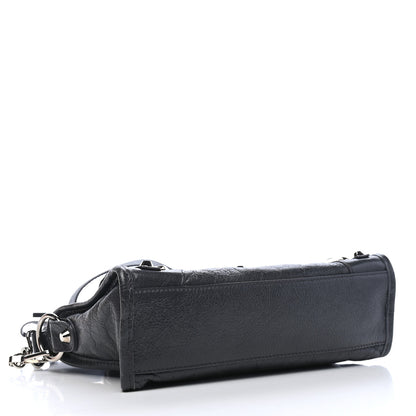 Balenciaga Agneau Classic Silver Hardware Mini City Gris Fossile 5 of 10