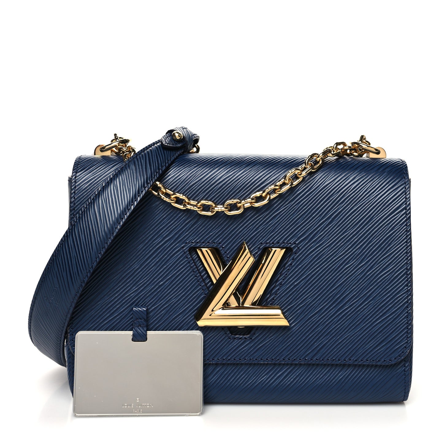 Epi Twist Shoulder Bag MM Indigo