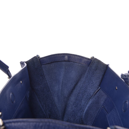 Balenciaga Calfskin Papier Mini A4 Zip Around Tote Bleu Mineral 9 of 9