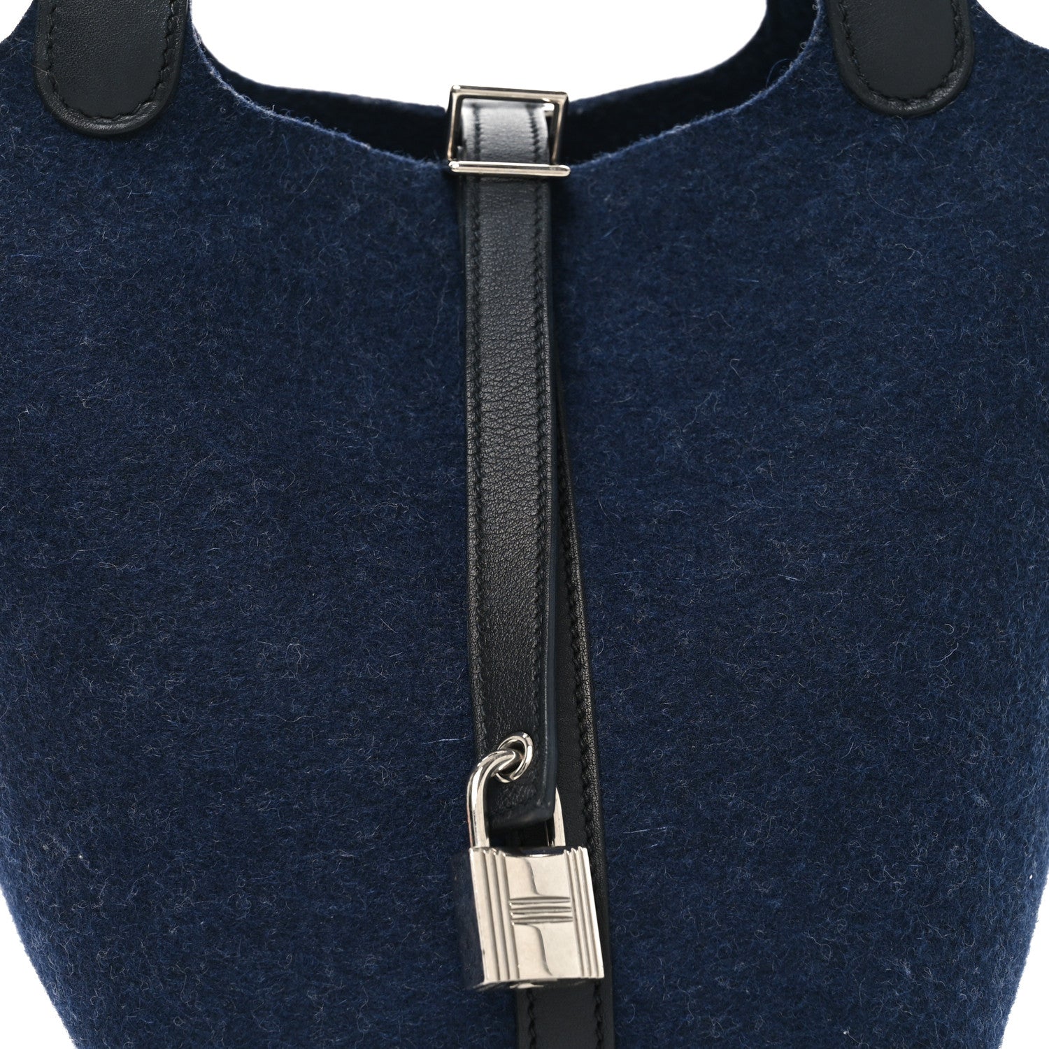 Hermes Feutre Swift Picotin Lock 18 PM  Bleu Nuit Black 8 of 10