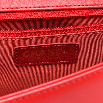 Chanel Lambskin Quilted New Medium Boy Flap Red 6 of 10
