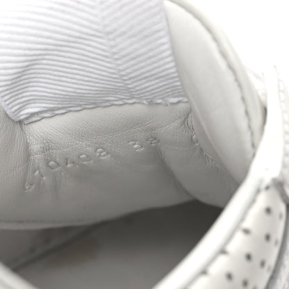 Gucci Calfskin GG Tennis Embossed Perforated Womens Platform 55mm Sneakers 38 Great White 8 of 11