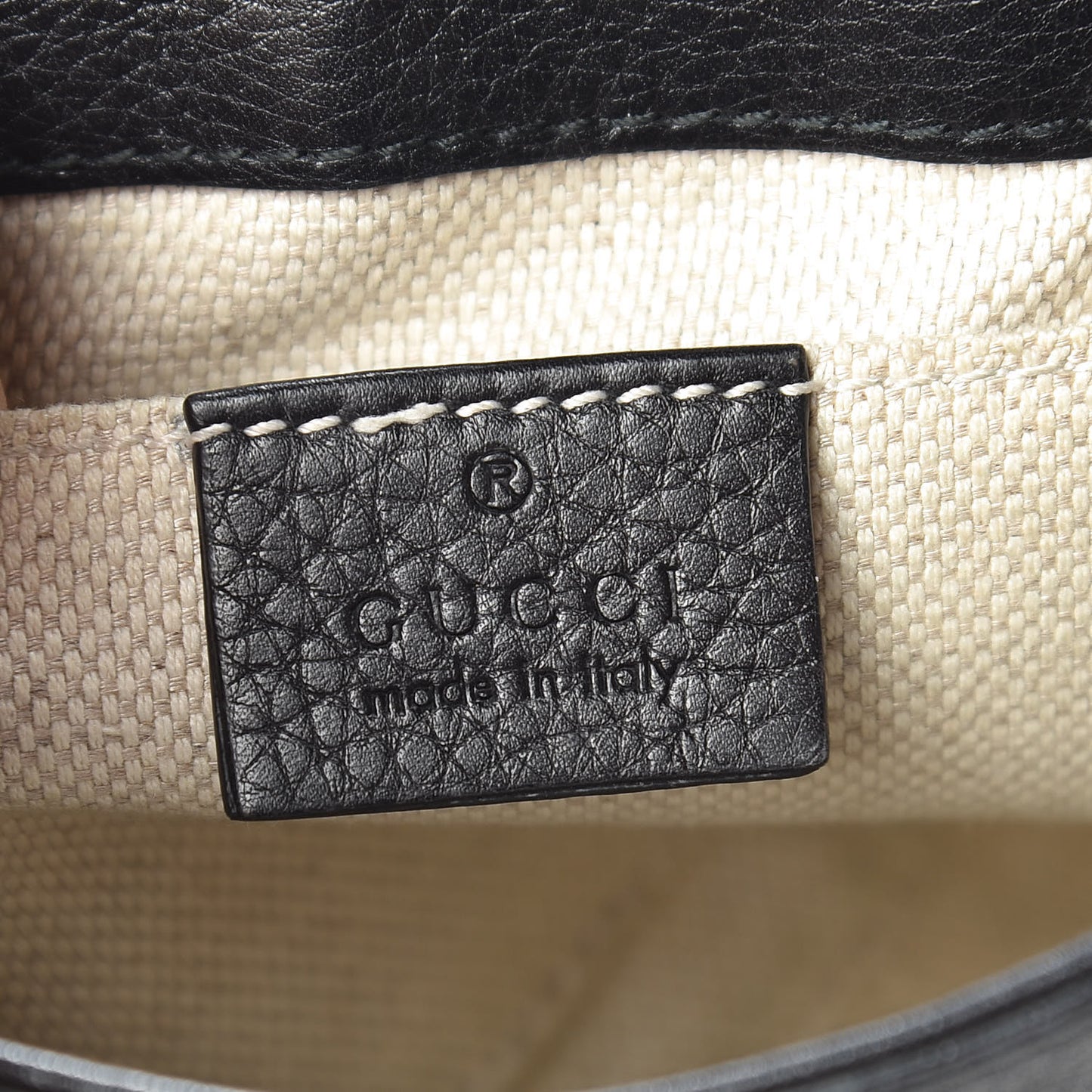 Pebbled Calfskin Small Soho Flap Crossbody Black