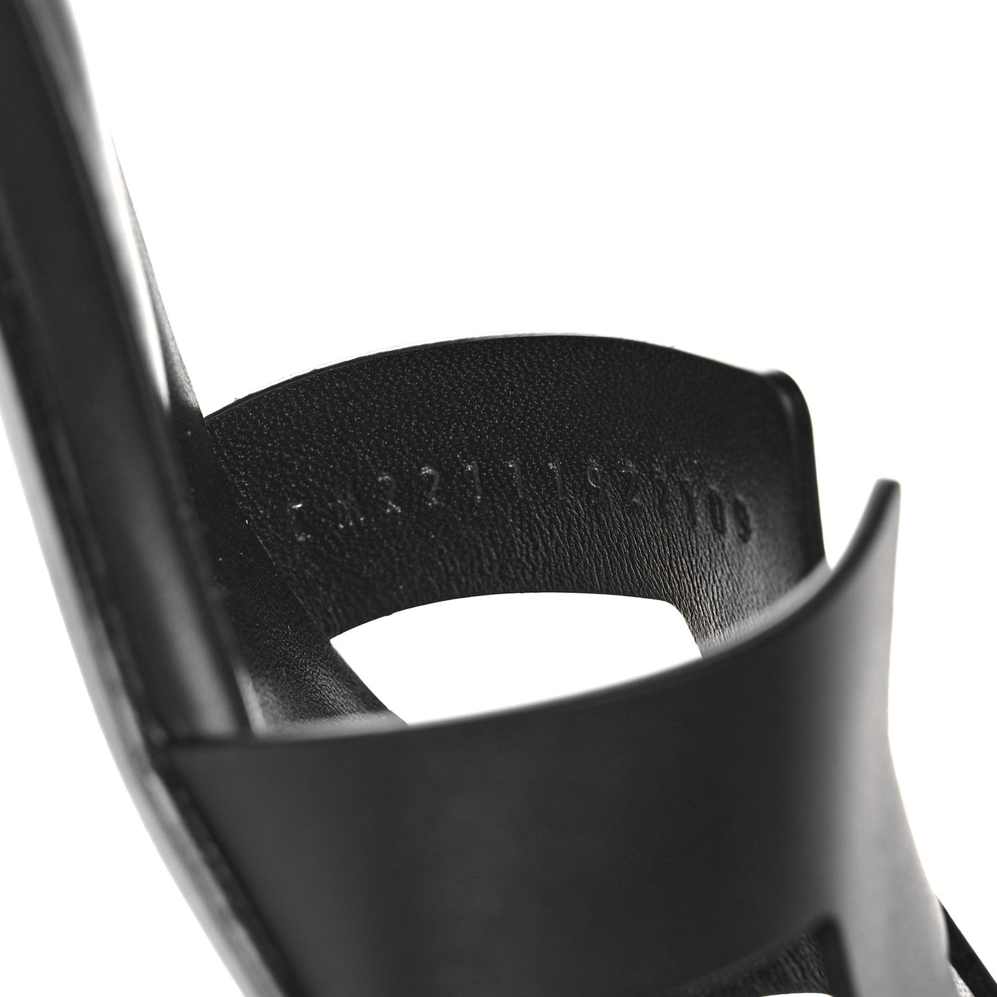 Calfskin Encens 50 Sandals 36 Black