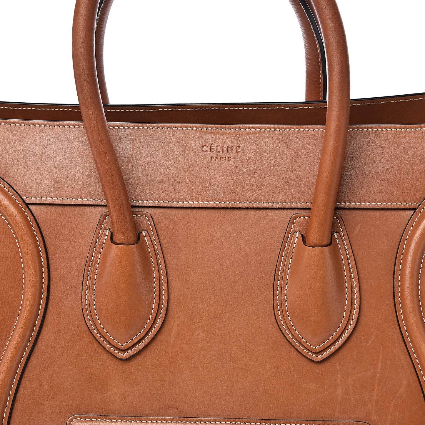 Natural Calfskin Mini Luggage Tan