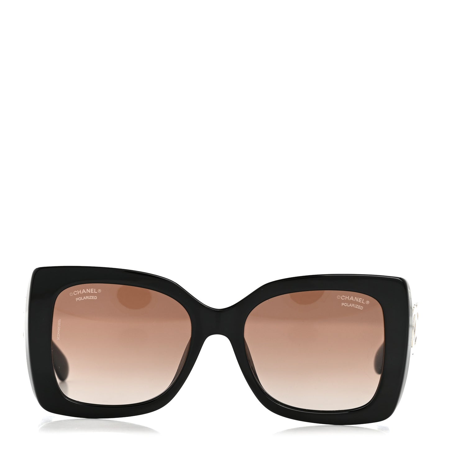 Square Polarized CC Sunglasses 5494-A Black