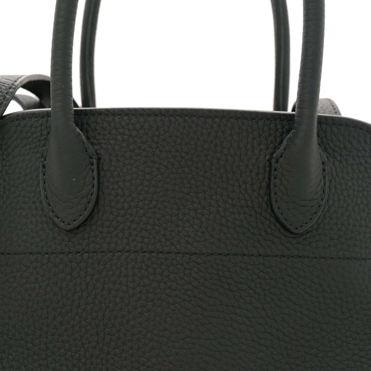 Grained Calfskin Soft Margaux 10 Bag Black