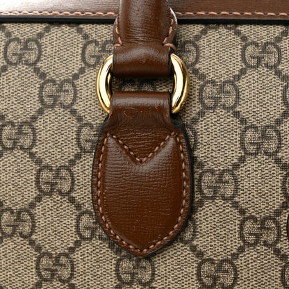 Gucci GG Supreme Monogram Azalea Calfskin Retro Interlocking G Business Case Beige Ebony Brown Sugar 14 of 16