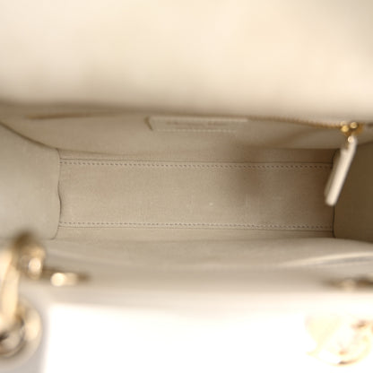 Christian Dior Lambskin Cannage Small Lady Dior White 5 of 10