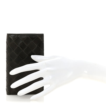 Bottega Veneta Nappa Intrecciato Bifold Zip Wallet Ebano 2 of 8