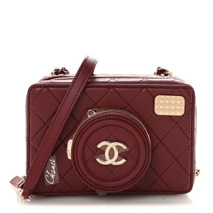 Chanel Lambskin Quilted Coco Click Bag Burgundy 1 of 11