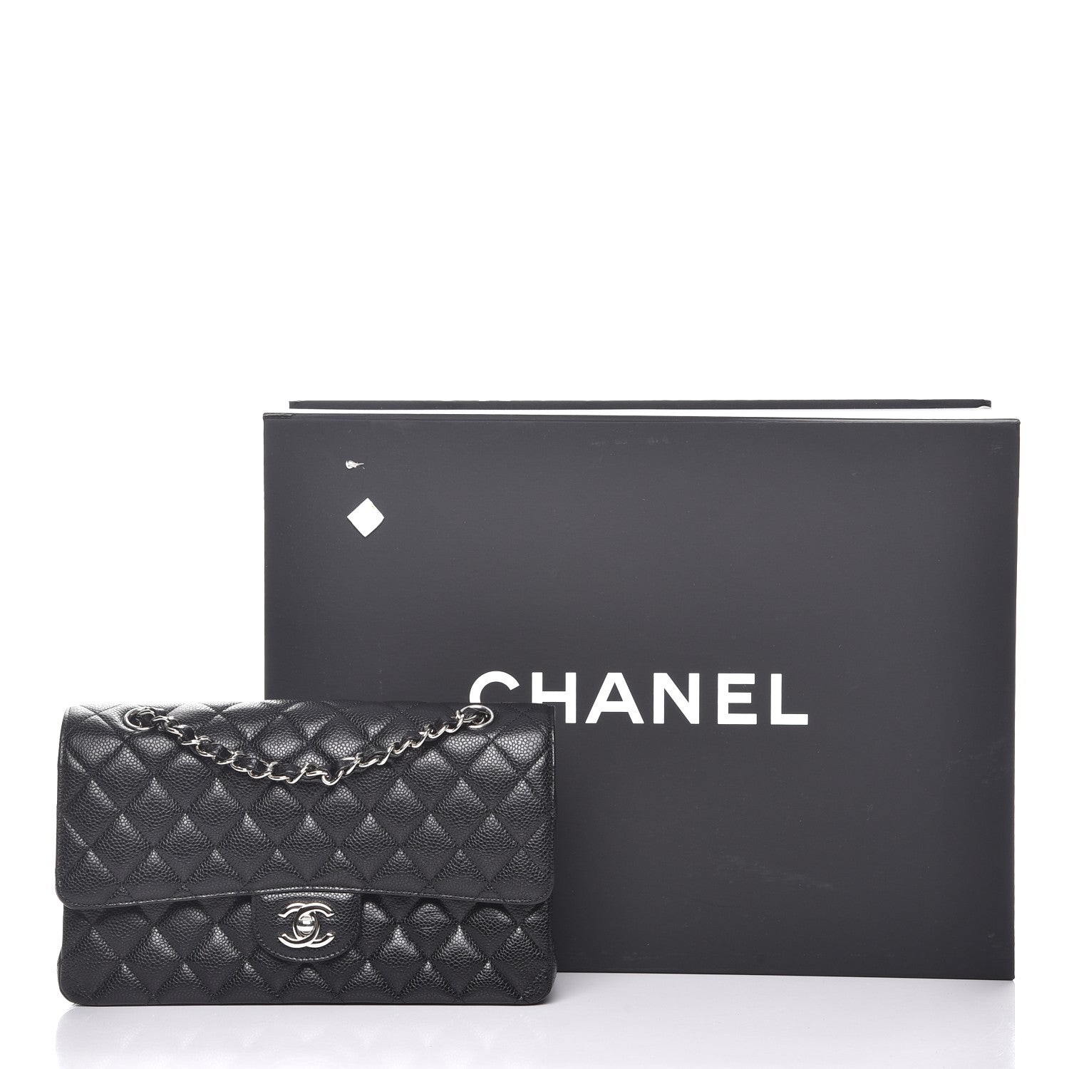 Chanel Caviar Quilted Medium Double Flap Black 9 of 9