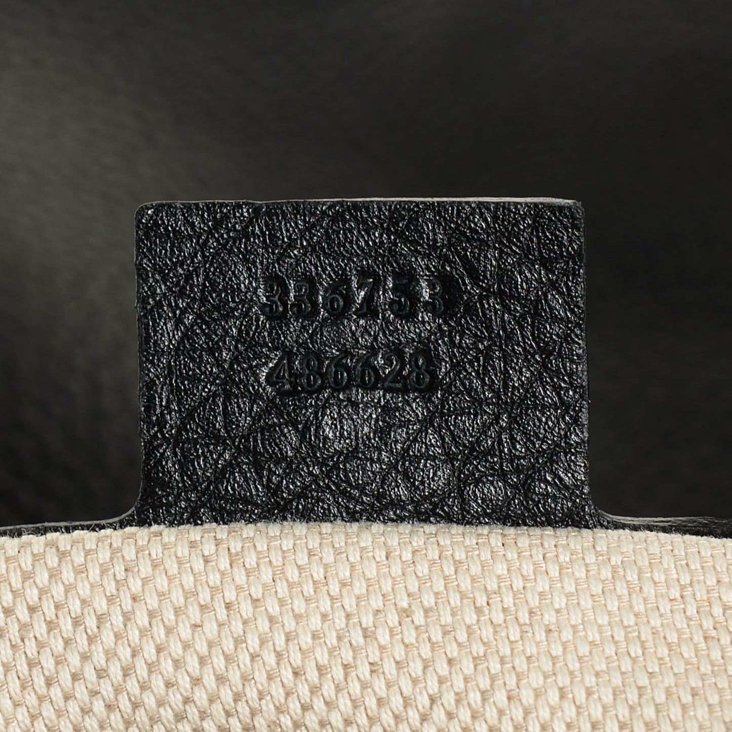 Pebbled Calfskin Medium Soho Clutch Black