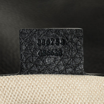 Gucci Pebbled Calfskin Medium Soho Clutch Black 6 of 8