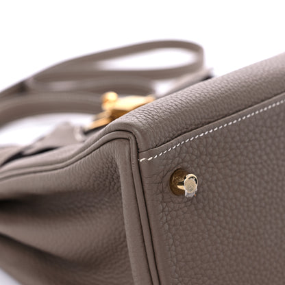 Hermes Togo Kelly Retourne 28 Etoupe 8 of 12