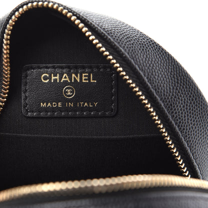 Chanel Caviar Quilted Round Filigree Crossbody Black 6 of 10